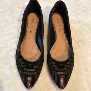 Rampage pointed toe ballet flats